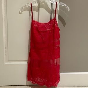 Victoria’s Secret red lace nightie